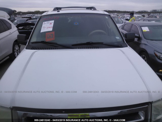 1FMFK17597LA10736 - 2007 FORD EXPEDITION EL EDDIE BAUER WHITE photo 6