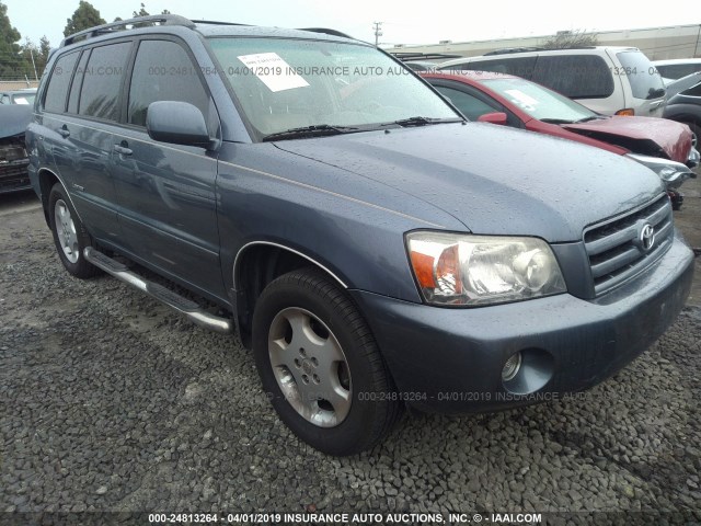 JTEEP21A770214249 - 2007 TOYOTA HIGHLANDER SPORT/LIMITED BLUE photo 1