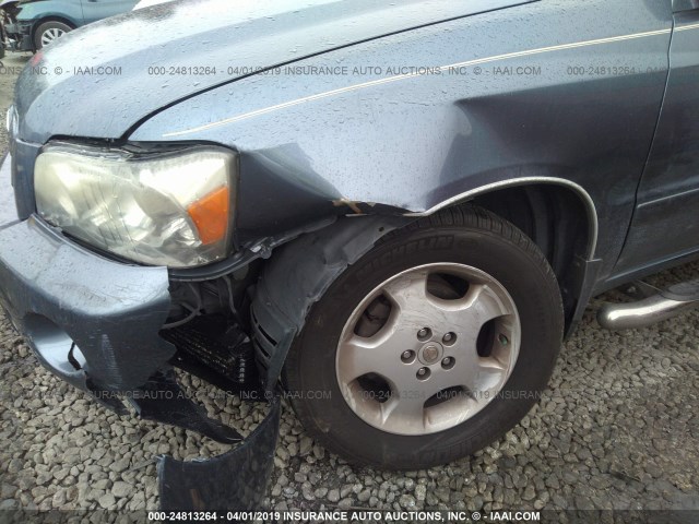 JTEEP21A770214249 - 2007 TOYOTA HIGHLANDER SPORT/LIMITED BLUE photo 6