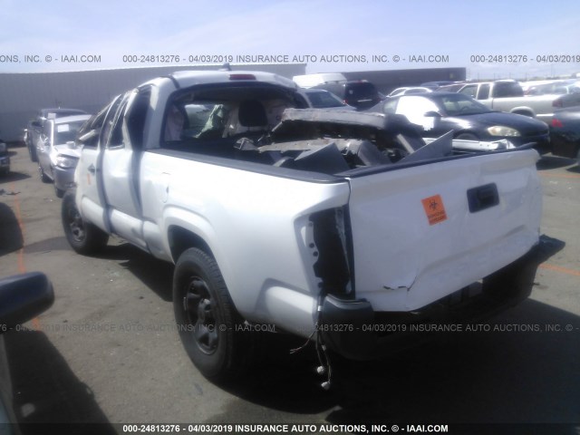 5TFRX5GN8GX068002 - 2016 TOYOTA TACOMA ACCESS CAB/SR/SR5 WHITE photo 3