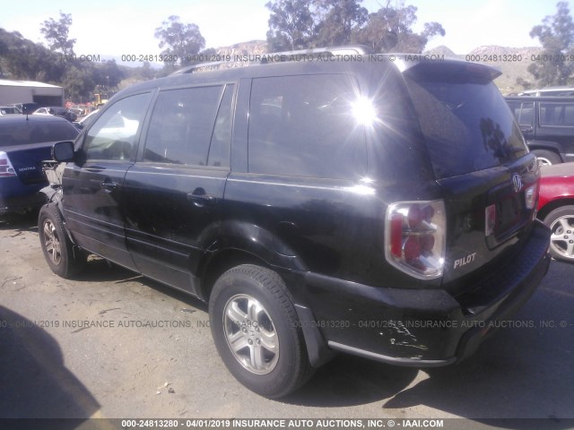 5FNYF28298B011806 - 2008 HONDA PILOT VP BLACK photo 3