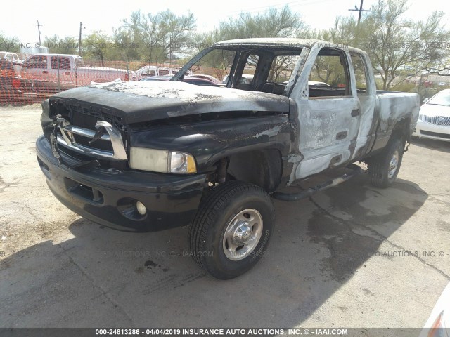 1B7KF23W7YJ132679 - 2000 DODGE RAM 2500 BLACK photo 2