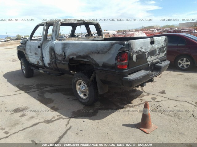 1B7KF23W7YJ132679 - 2000 DODGE RAM 2500 BLACK photo 3