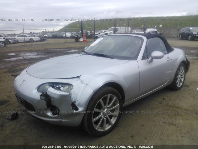 JM1NC25F460102223 - 2006 MAZDA MX-5 MIATA SILVER photo 2