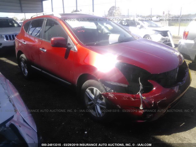 JN8AS5MV9CW352615 - 2012 NISSAN ROGUE S/SV RED photo 1