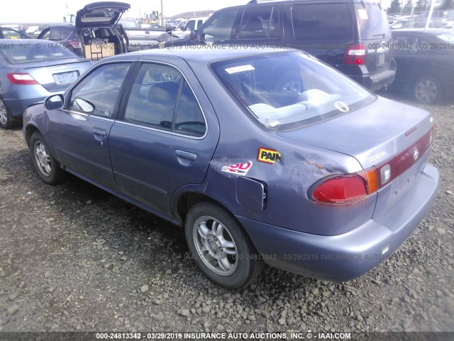 3N1AB41D1XL112538 - 1999 NISSAN SENTRA XE/GXE BLUE photo 3