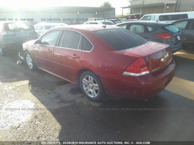 2G1WB5E39F1163711 - 2015 CHEVROLET IMPALA LIMITED LT RED photo 3