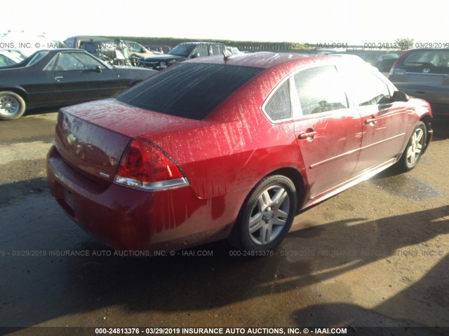 2G1WB5E39F1163711 - 2015 CHEVROLET IMPALA LIMITED LT RED photo 4