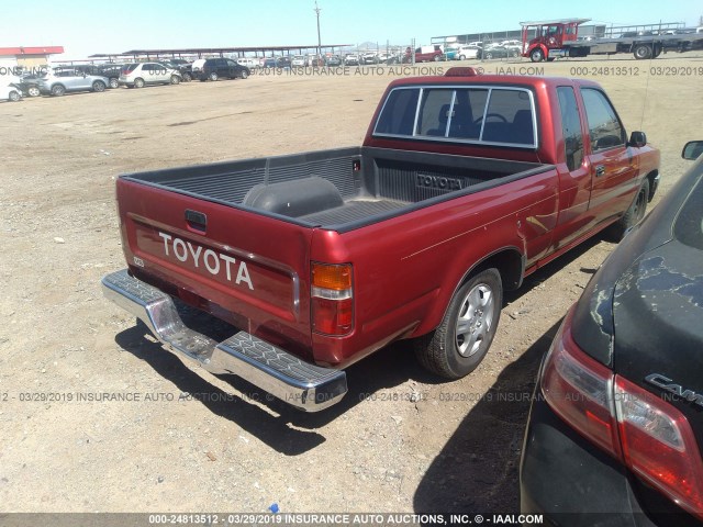 JT4VN93D4R5041399 - 1994 TOYOTA PICKUP 1/2 TON EX LNG WHLBASE/DX RED photo 4