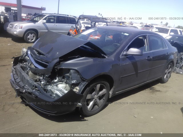 1G1ZC5EU9BF222844 - 2011 CHEVROLET MALIBU 1LT 灰色 照片 2