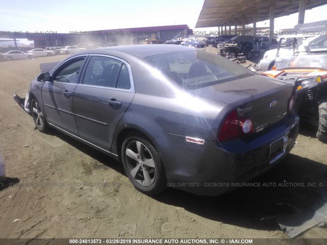 1G1ZC5EU9BF222844 - 2011 CHEVROLET MALIBU 1LT 灰色 照片 3