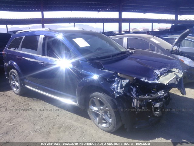 3C4PDCGGXHT677773 - 2017 DODGE JOURNEY CROSSROAD BLUE photo 1