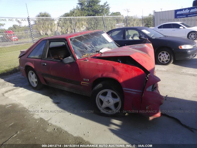 1FABP42E2KF127035 - 1989 FORD MUSTANG GT/COBRA GT RED photo 1