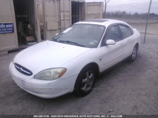 1FAFP55S43G201284 - 2003 FORD TAURUS SES WHITE photo 2