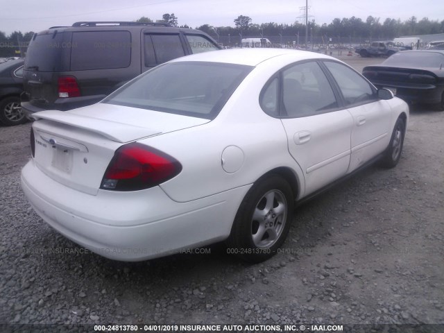 1FAFP55S43G201284 - 2003 FORD TAURUS SES WHITE photo 4