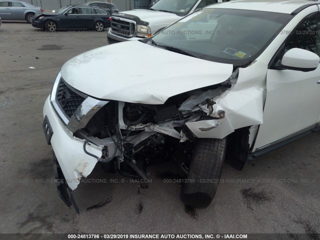 5N1AR2MM0FC616206 - 2015 NISSAN PATHFINDER S/SV/SL/PLATINUM WHITE photo 6