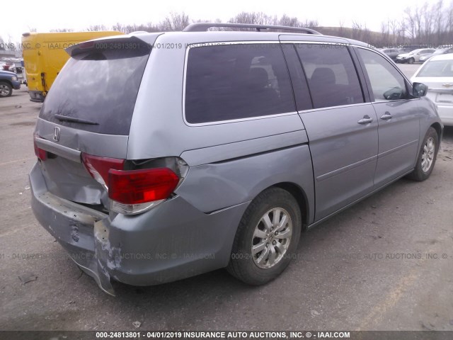 5FNRL3H70AB064110 - 2010 HONDA ODYSSEY EXL SILVER photo 4