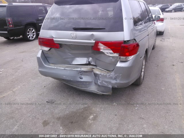 5FNRL3H70AB064110 - 2010 HONDA ODYSSEY EXL SILVER photo 6