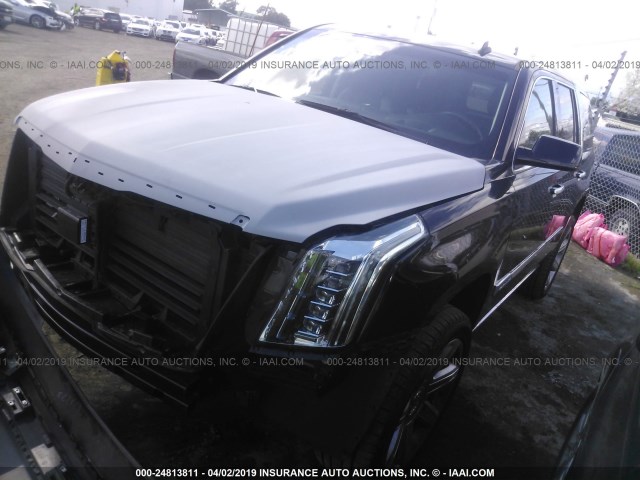 1GYS4CKJ9FR179528 - 2015 CADILLAC ESCALADE PREMIUM BLACK photo 2