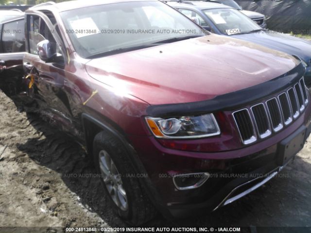 1C4RJFBG7FC844626 - 2015 JEEP GRAND CHEROKEE LIMITED RED photo 1