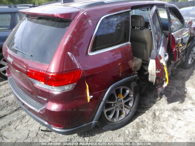 1C4RJFBG7FC844626 - 2015 JEEP GRAND CHEROKEE LIMITED RED photo 4
