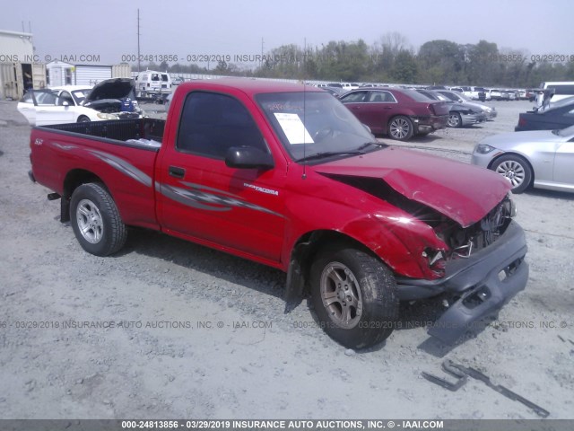 5TENL42N42Z052487 - 2002 TOYOTA TACOMA RED photo 1