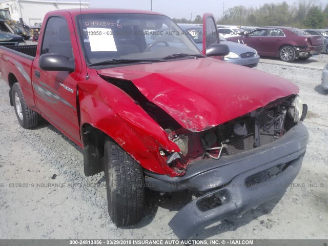 5TENL42N42Z052487 - 2002 TOYOTA TACOMA RED photo 6