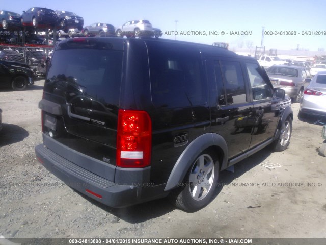 SALAD24416A394542 - 2006 LAND ROVER LR3 SE BLACK photo 4