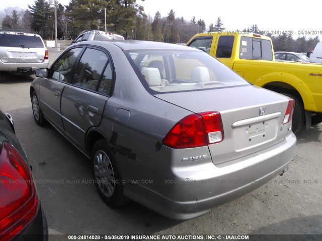 2HGES16594H520614 - 2004 HONDA CIVIC LX 棕色 照片 3
