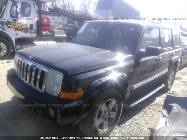 1J8HG58N36C181025 - 2006 JEEP COMMANDER LIMITED BLACK photo 2