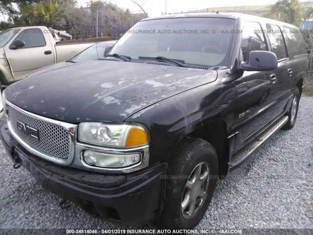 1GKFK66U02J130427 - 2002 GMC DENALI XL K1500 BLACK photo 2