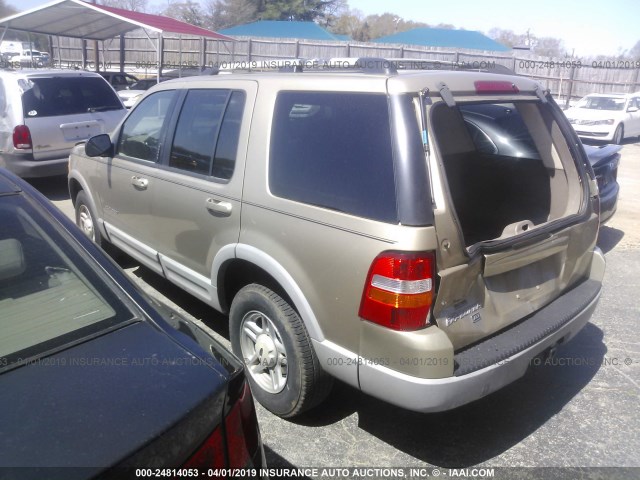 1FMZU63E02UA72121 - 2002 FORD EXPLORER XLT GOLD photo 3