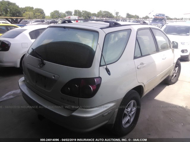 JT6GF10U0Y0047635 - 2000 LEXUS RX 300 WHITE photo 4