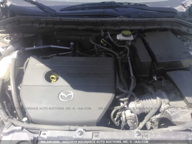 JM1BL1H64A1254529 - 2010 MAZDA 3 S GRAY photo 10