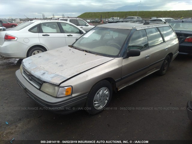 JF2BJ63CXLG927129 - 1990 SUBARU LEGACY L/HX/PX/RX TAN photo 2