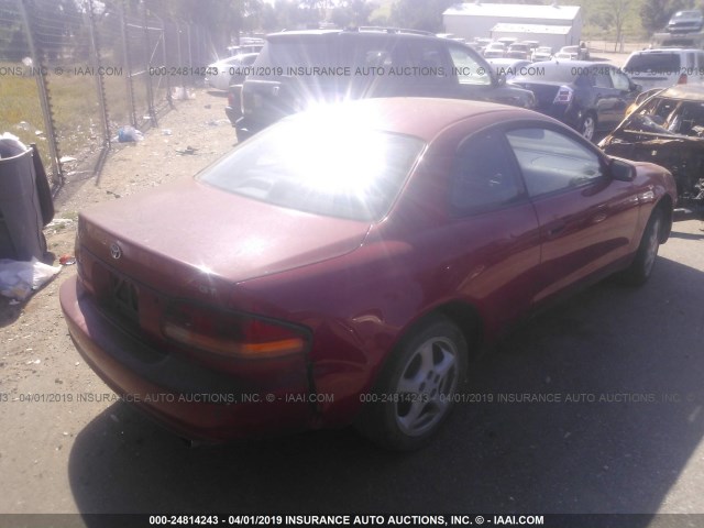 JT2ST07F9R0015967 - 1994 TOYOTA CELICA GT RED photo 4