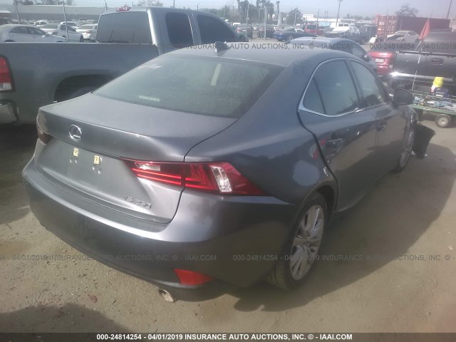 JTHBF1D29E5012682 - 2014 LEXUS IS 250 GRAY photo 4