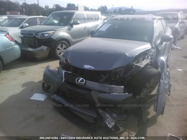 JTHBF1D29E5012682 - 2014 LEXUS IS 250 GRAY photo 6