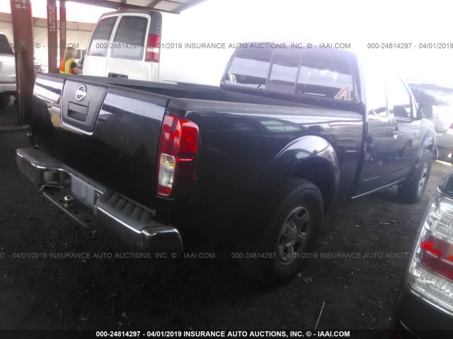 1N6BD06T08C405121 - 2008 NISSAN FRONTIER KING CAB XE/KING CAB SE BLACK photo 4