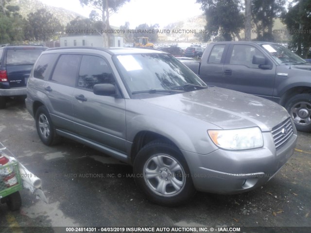 JF1SG63686H703840 - 2006 SUBARU FORESTER 2.5X GRAY photo 1