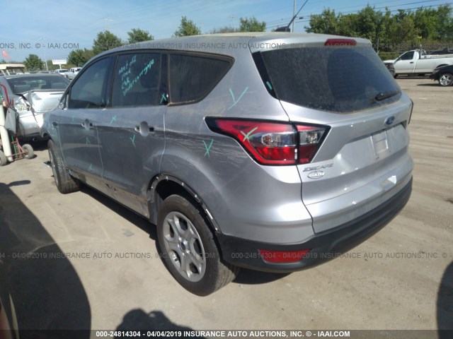 1FMCU0F75HUD05998 - 2017 FORD ESCAPE S SILVER photo 3