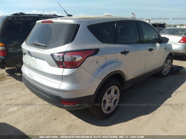 1FMCU0F75HUD05998 - 2017 FORD ESCAPE S SILVER photo 4