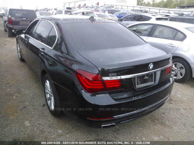 WBAYE4C54DD137487 - 2013 BMW 740 LI BLACK photo 3