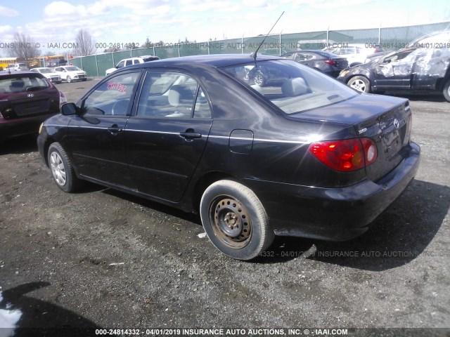 2T1BR32E34C271011 - 2004 TOYOTA COROLLA CE/LE/S BLACK photo 3