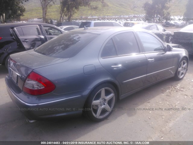 WDBUF56X79B363803 - 2009 MERCEDES-BENZ E 350 Light Blue photo 4