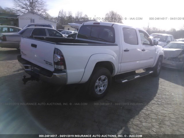 3TMJU4GN6AM104086 - 2010 TOYOTA TACOMA DOUBLE CAB PRERUNNER WHITE photo 4