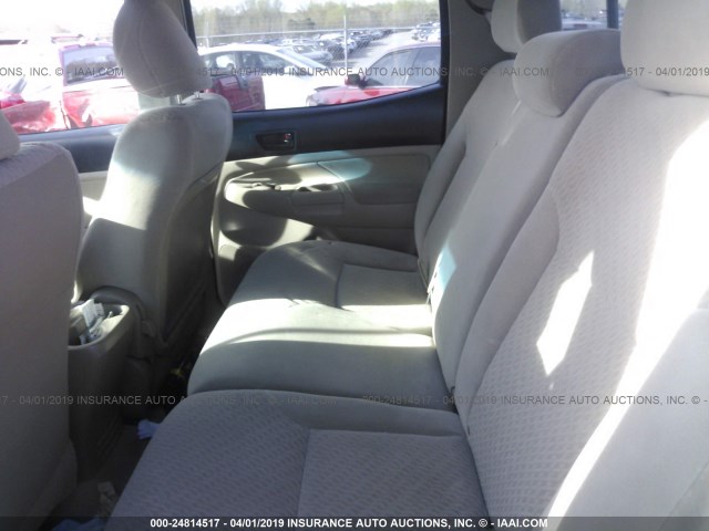 3TMJU4GN6AM104086 - 2010 TOYOTA TACOMA DOUBLE CAB PRERUNNER WHITE photo 8