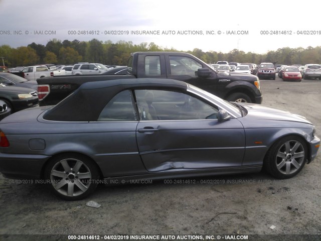 WBABS33401JY57785 - 2001 BMW 325 CI BLUE photo 6