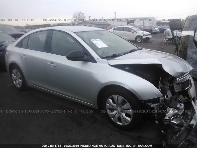 1G1PA5SG8D7126812 - 2013 CHEVROLET CRUZE LS SILVER photo 1