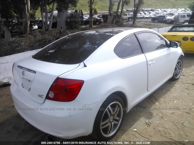JTKDE177060136514 - 2006 TOYOTA SCION TC თეთრი ფოტო 4
